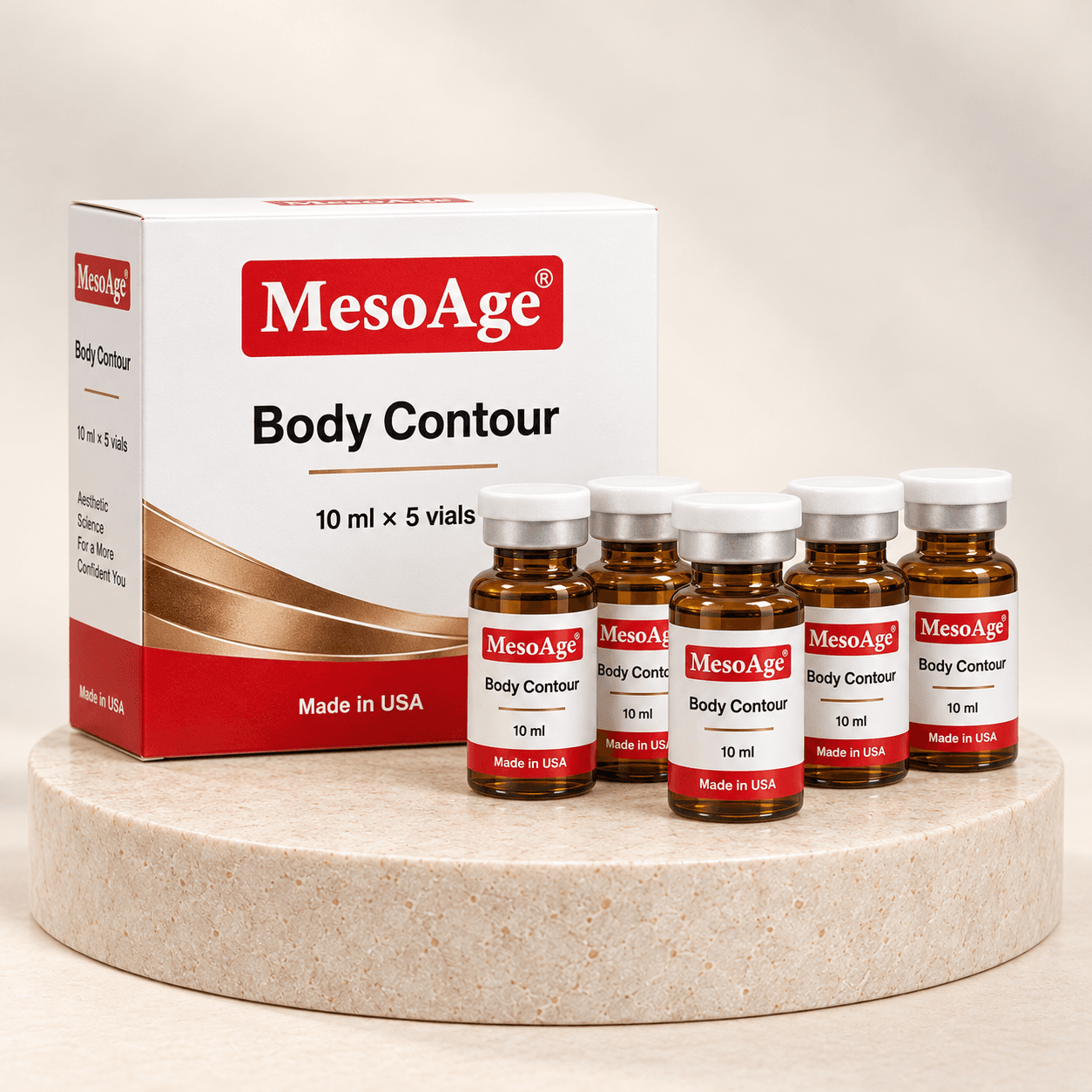 MesoAge Body Contour professional five-vial treatment set